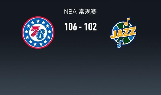 kaiyun-NBA战报：76人106-102爵士，基扬特-乔治空砍30分